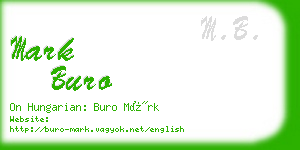 mark buro business card